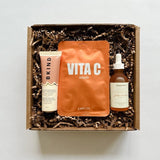 Vita C face mask from Lapcos paired with Bkind hand lotion and butter love body oil for the ultimate gift of beauty.