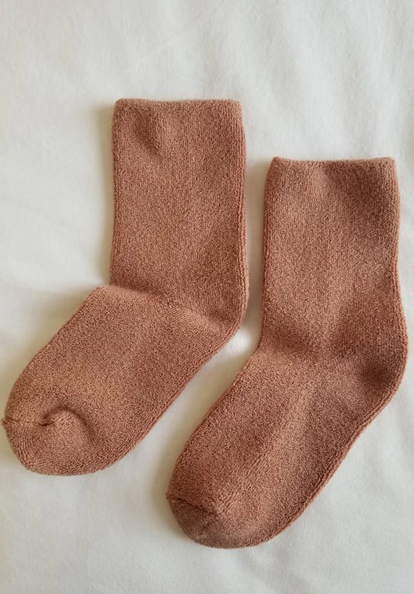 Le Bon Shoppe cloud socks in clay.  Great stocking stuffer.