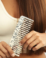 Nat and Noor marble hair comb.