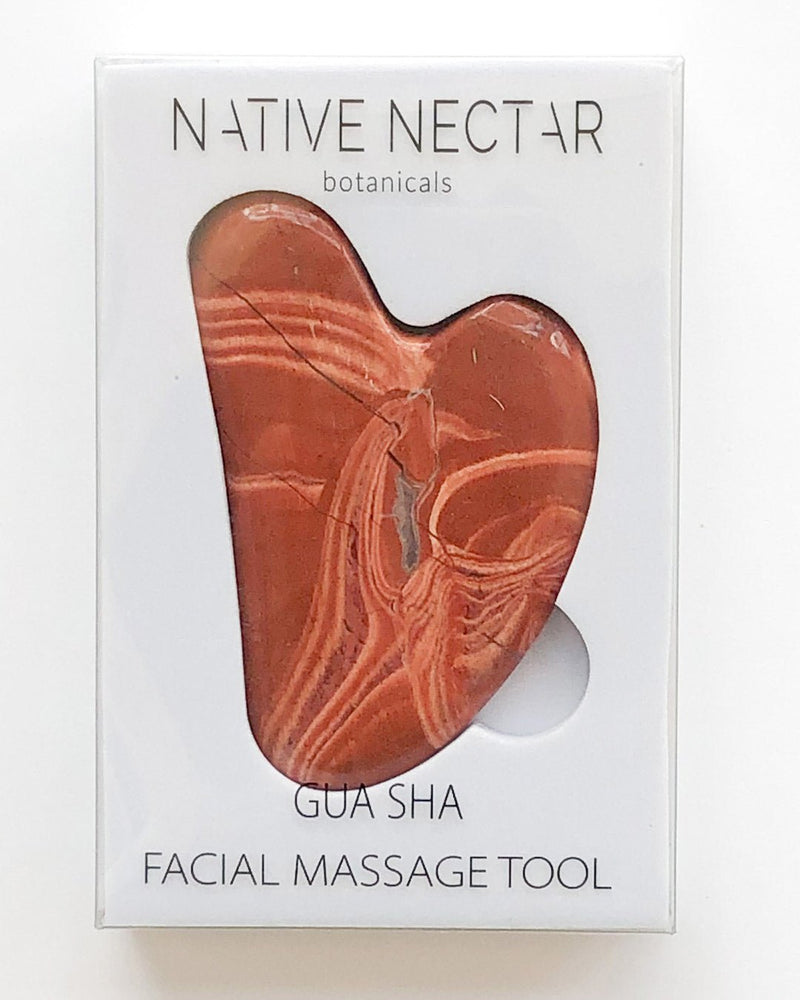 Native Nectar Gua Sha in Red Jasper is a great gift for your friend who loves beauty tools!