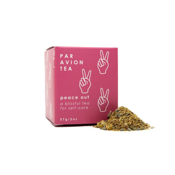 Par Avion peace out tea is a blissful tea for self-care.