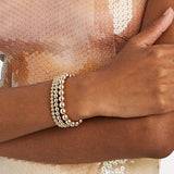 A classic gold bracelet set is the perfect gift for her!