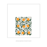 Hazelmade tea towel in winter citrus.